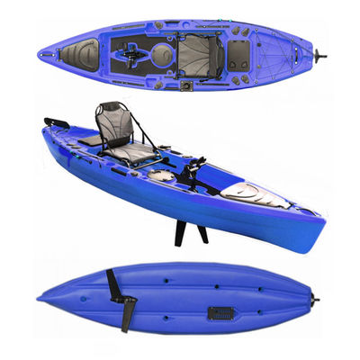 550lbs One Man Kayak Single Person Sit On Top Fishing Kayak With Foot Pedal Drive