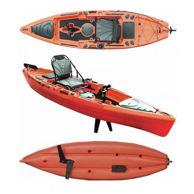 550lbs One Man Kayak Single Person Sit On Top Fishing Kayak With Foot Pedal Drive