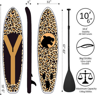 Custom Fins Stand Up Paddle Board Inflatable Oem Sup Board Surfing